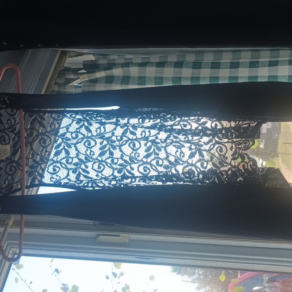 Vintage cotton, lace vest, fleurishbrand, XL. Longer in front